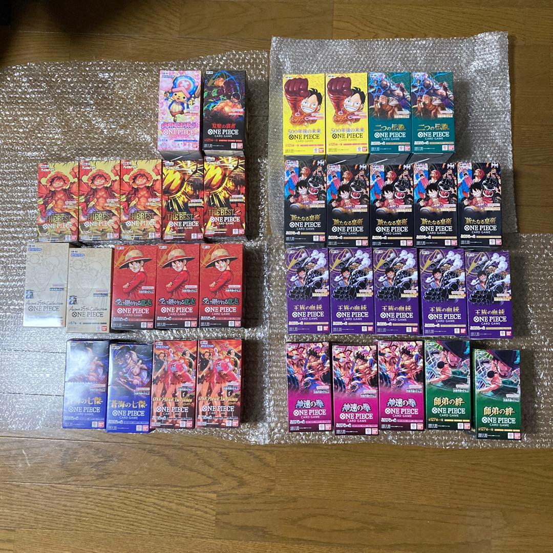 ワンピースカード　35BOX まとめ売り　テープ付　おまけ　1BOX