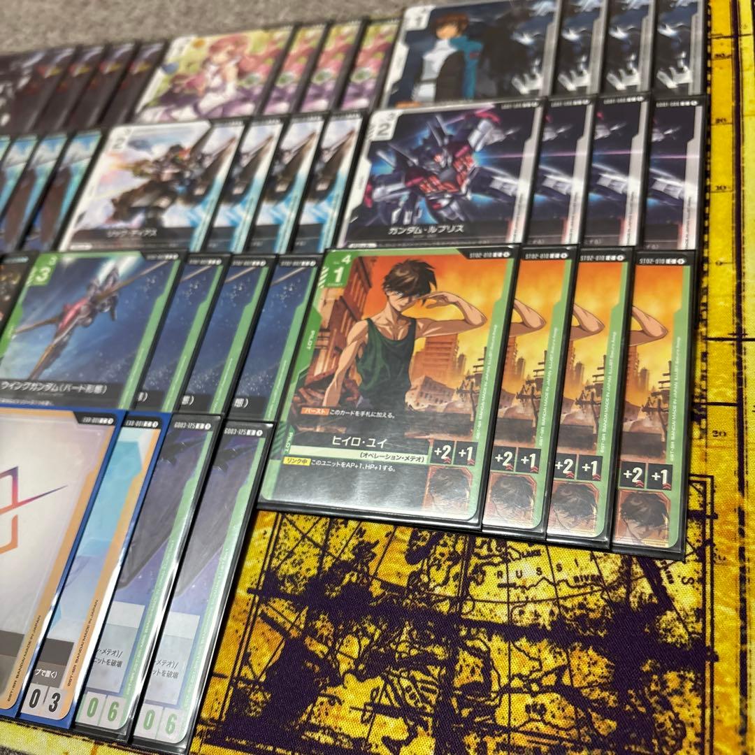 ガンダムカードゲーム　白緑ウイングデッキ　ニュータイプチャレンジ優勝構築