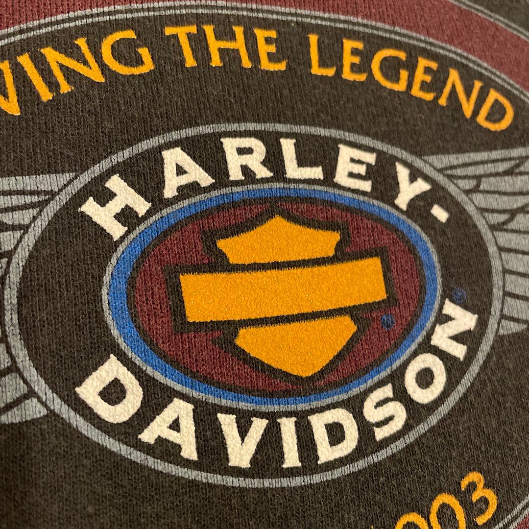 ハーレーダビッドソン　スウェット　90s フレイム 炎　ビンテージ