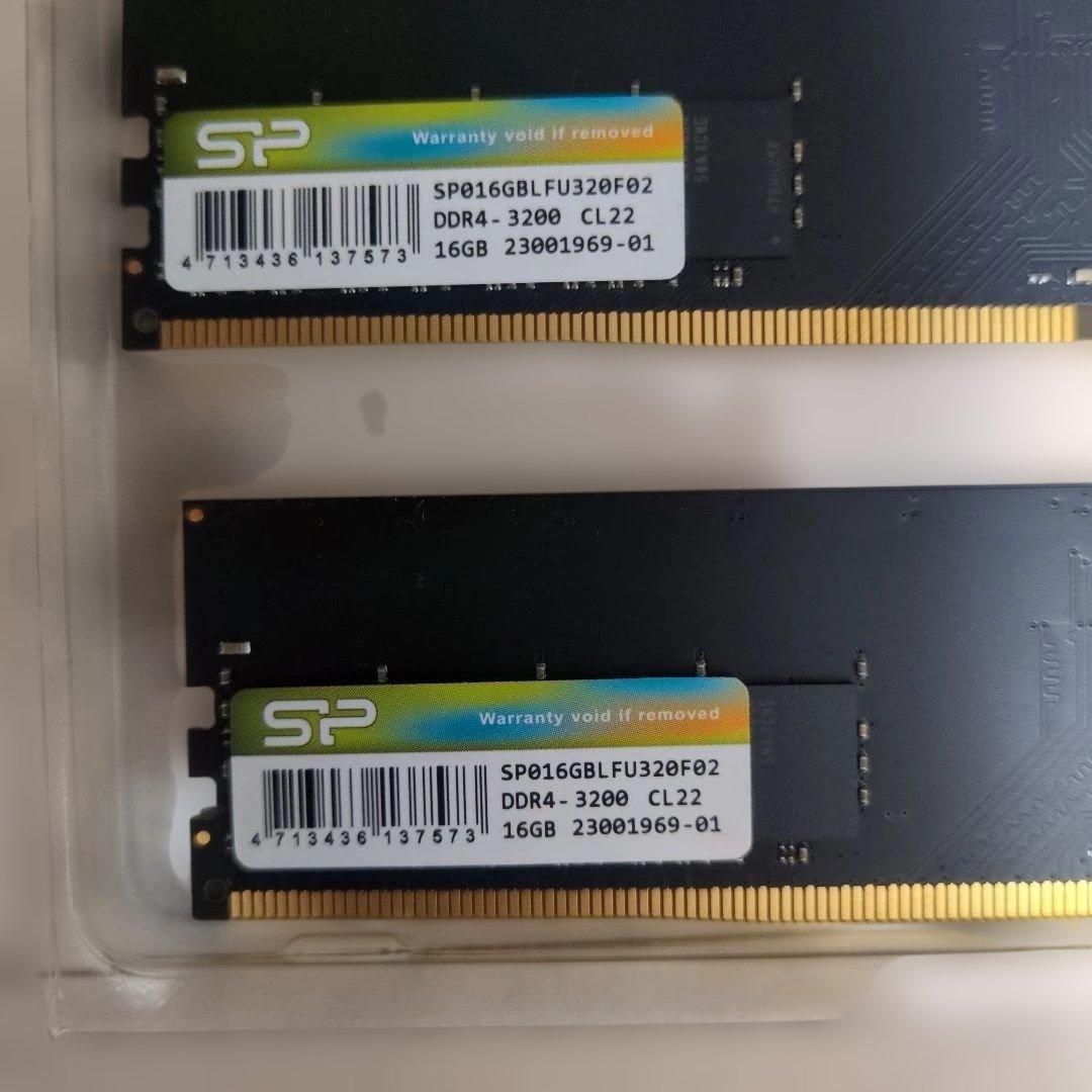 【箱無】SP メモリ DDR4-3200 16GB × 2枚