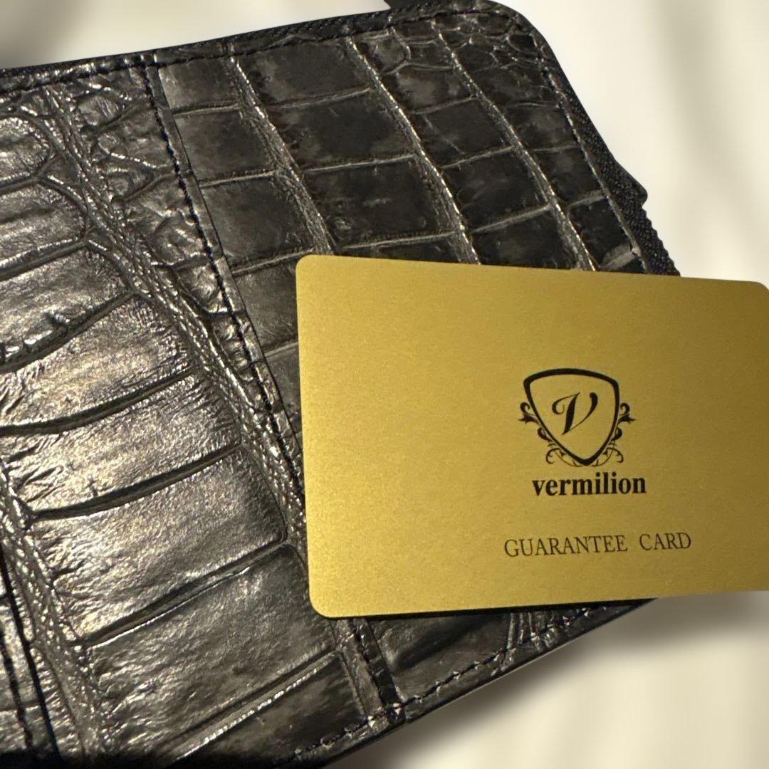 vermilionクロコダイルレザー長財布 iphoneポーチ　定価124000