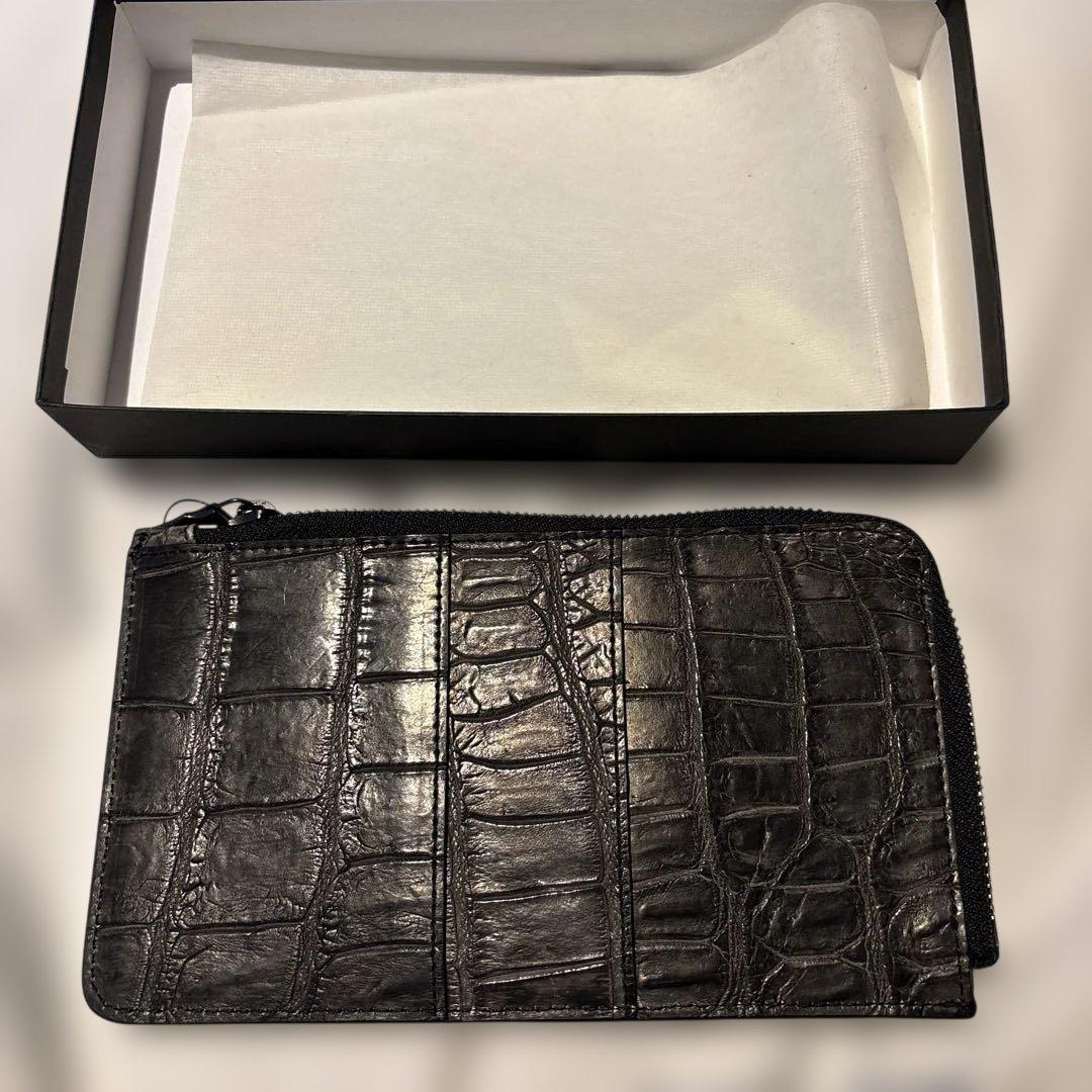 vermilionクロコダイルレザー長財布 iphoneポーチ　定価124000
