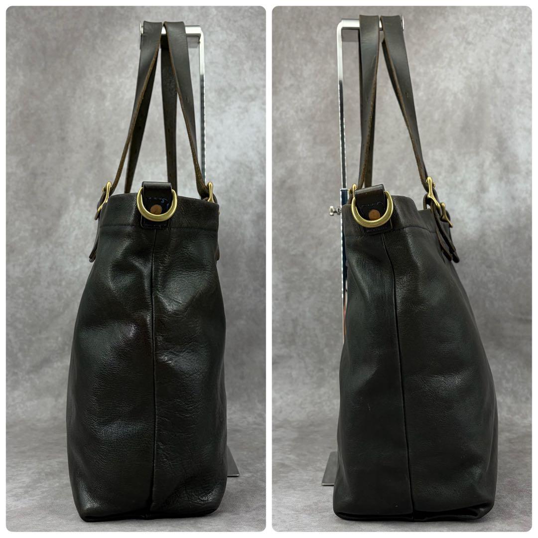 【良品✨/別注】SLOW × GALLERIA ルボーノ レザー トートバッグ