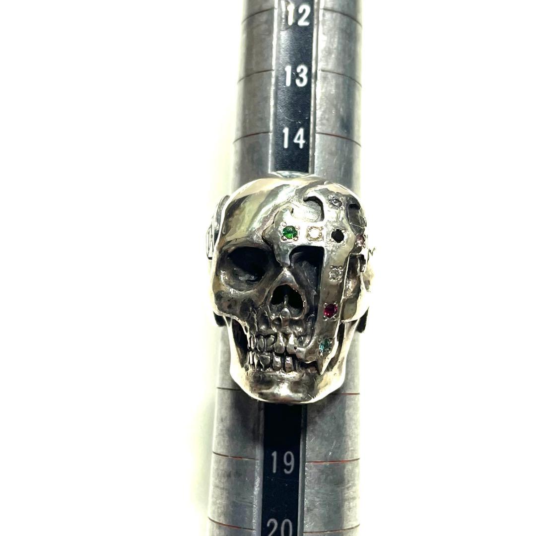 値下げ不可◆ナンバーナイン マジカルデザイン◆スカルリングsilver950