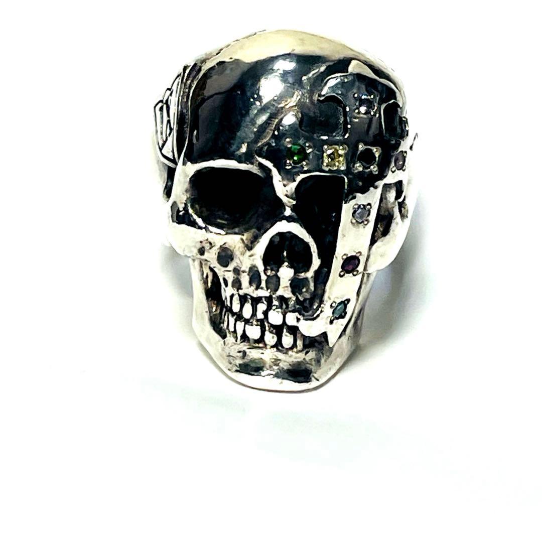 値下げ不可◆ナンバーナイン マジカルデザイン◆スカルリングsilver950