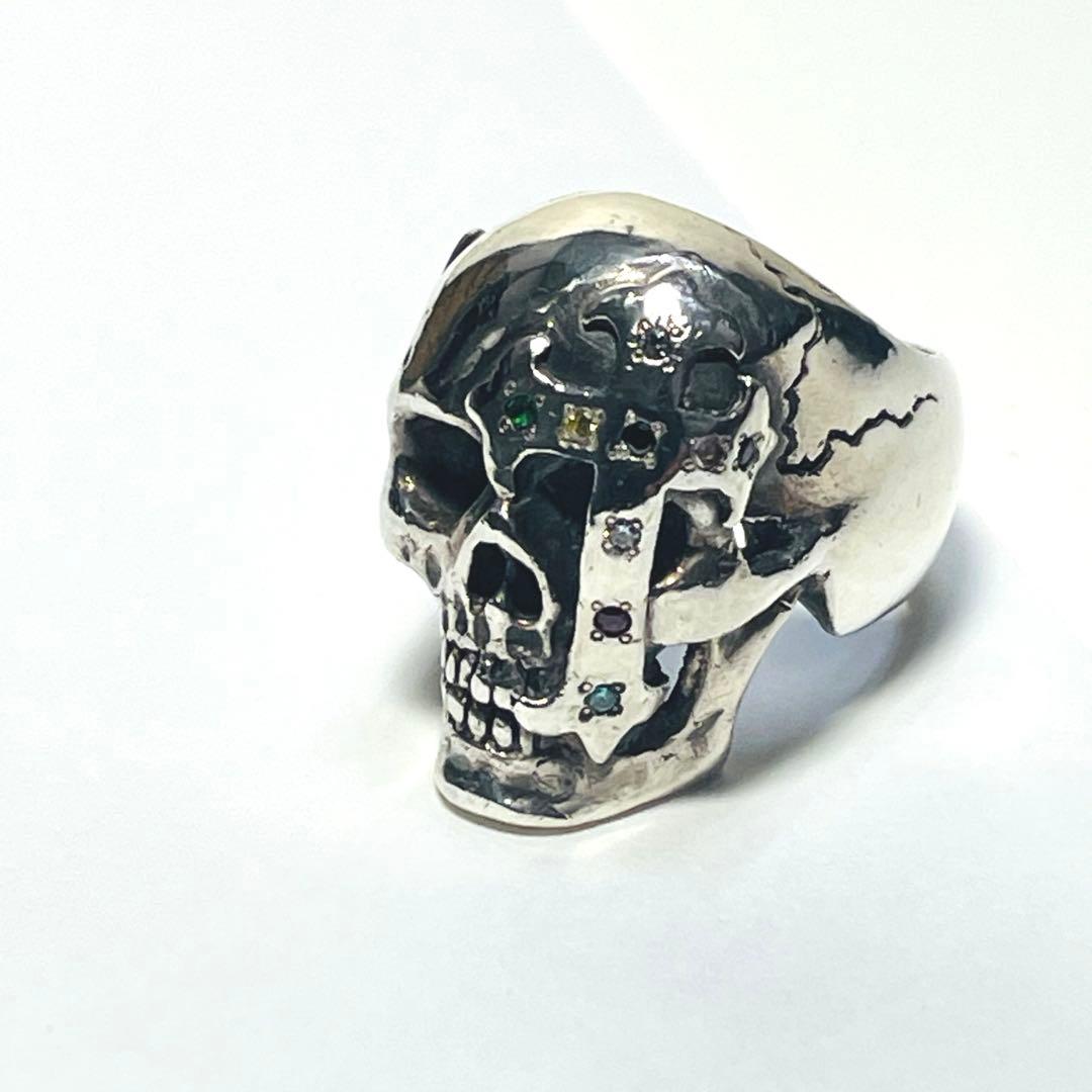 値下げ不可◆ナンバーナイン マジカルデザイン◆スカルリングsilver950