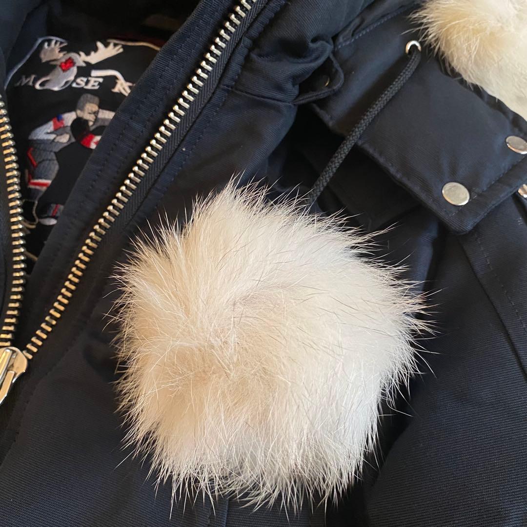 ムースナックルズ　ダウン　デビーボンバー　サイズSフォックスファー