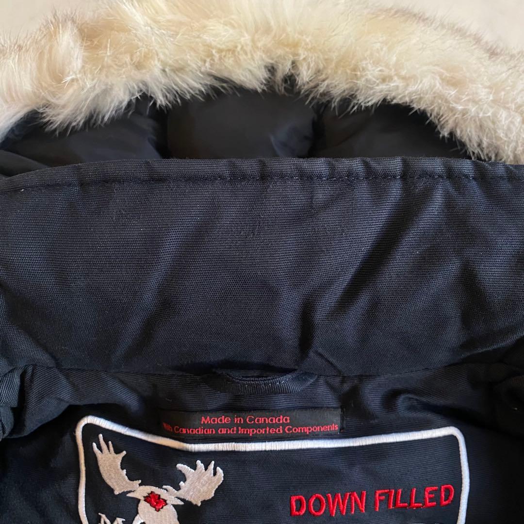 ムースナックルズ　ダウン　デビーボンバー　サイズSフォックスファー