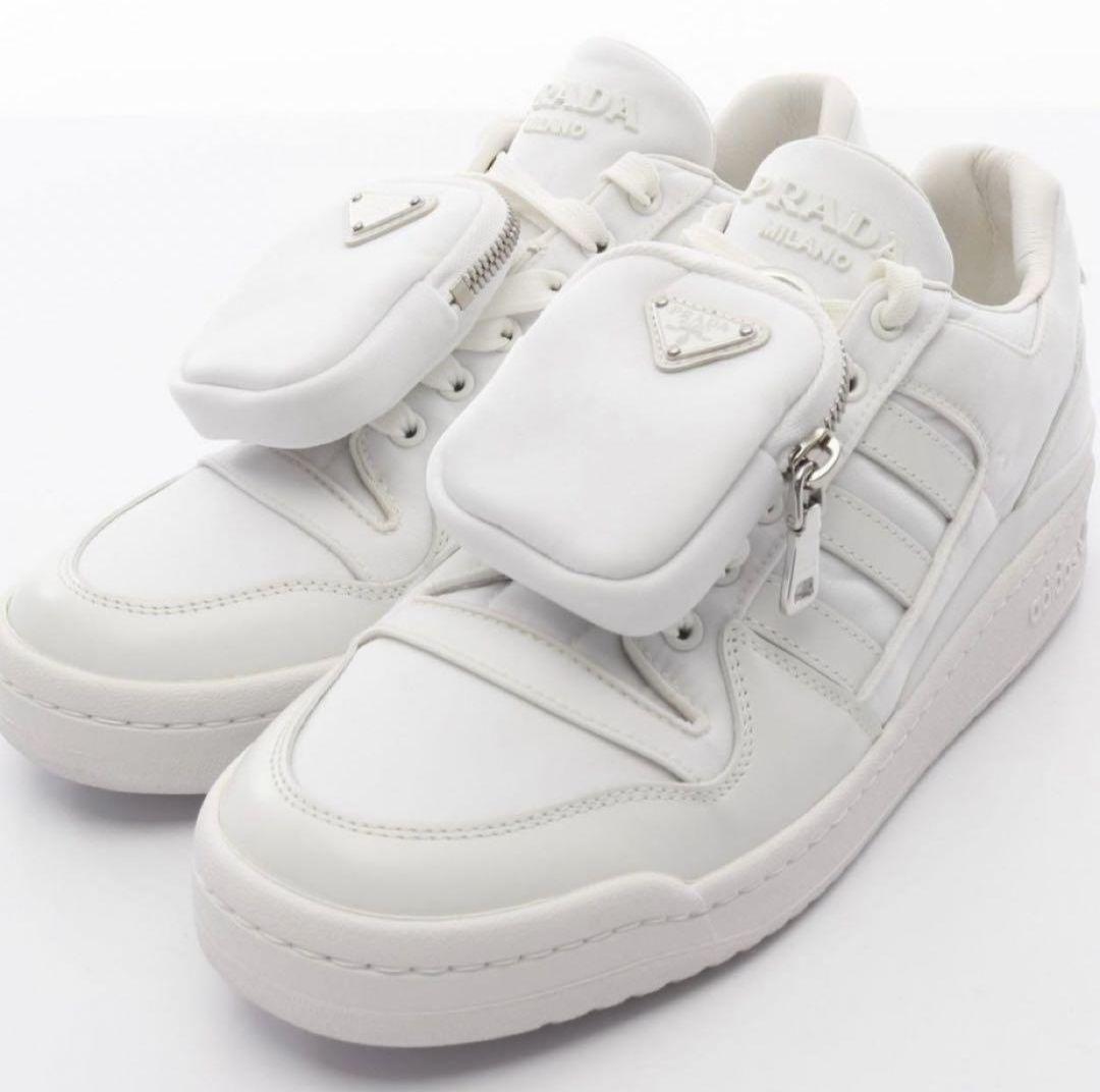 ポ*ン様 adidas PRADA フォーラム low 新品未使用ホワイト