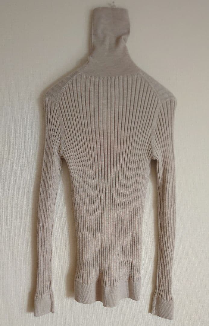 DRAWER　ドゥロワー/カシミヤシルク　18G リブタートルニット/2