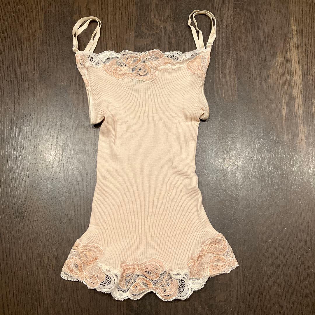 [4枚セット] Oscalitoオスカリート　ウールシルク　リブキャミソール