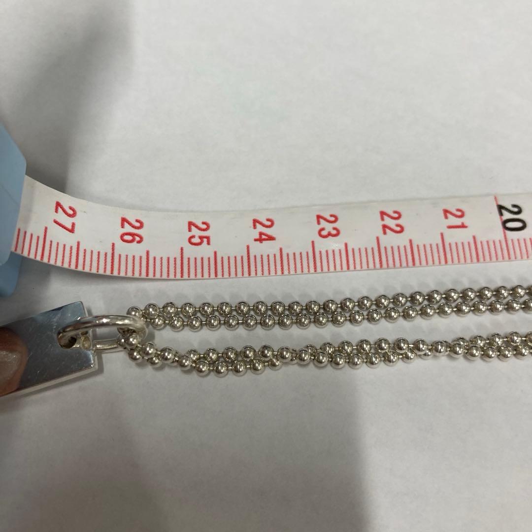 Gucci シルバー バーペンダント ネックレス