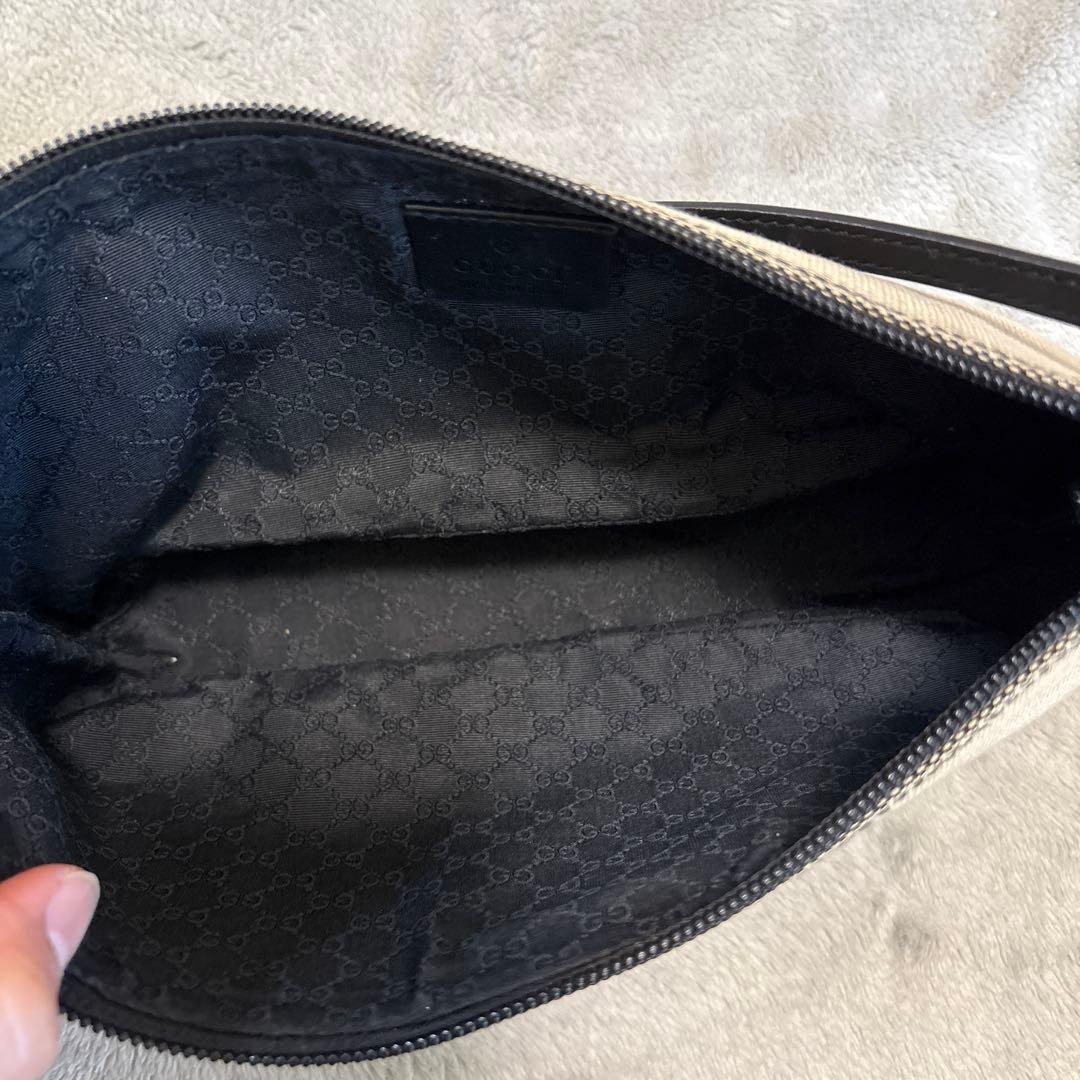 【GUCCI】グッチ　キャンバス　アクセサリーポーチ