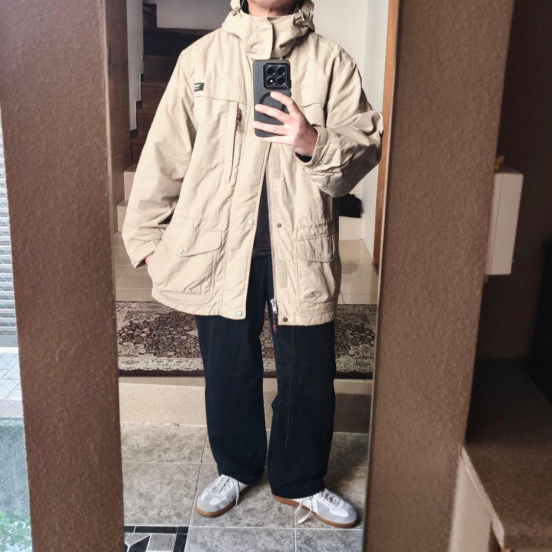 す*も様 LLBean 中綿 マウンテンパーカー M ベージュ エルエルビーン