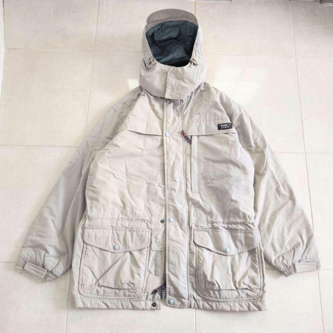 す*も様 LLBean 中綿 マウンテンパーカー M ベージュ エルエルビーン