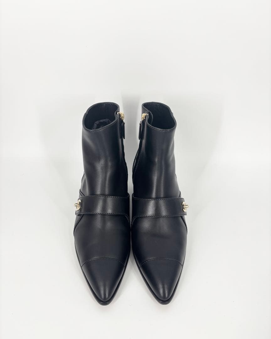 【CHANEL】新品！ショートブーツ　ココマーク　25cm 21AW ブラック