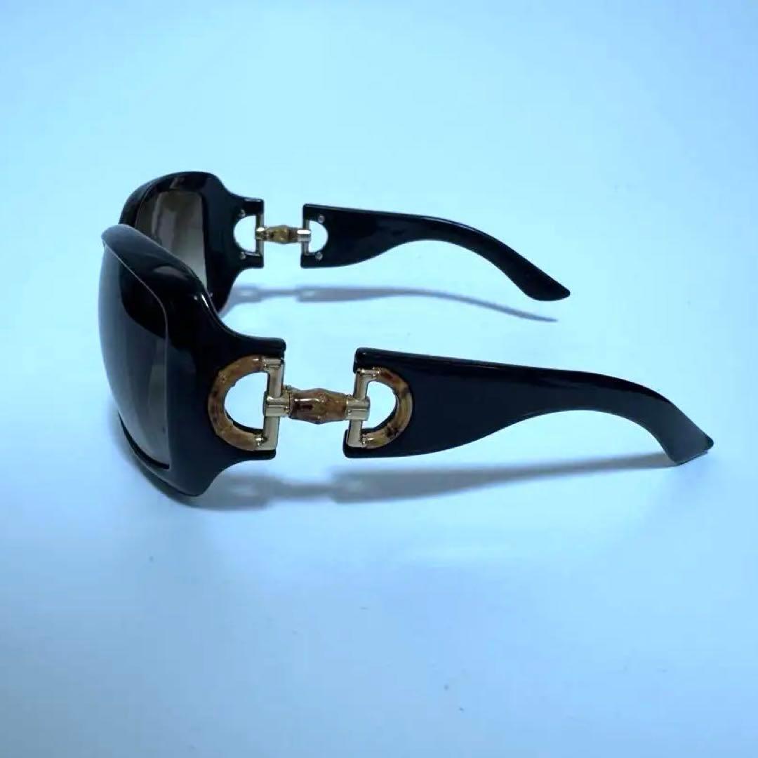 GUCCI バンブー　ブラックオーバーサイズサングラス
