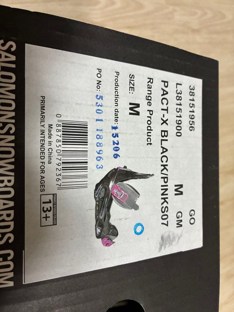 SALOMON PACT X ブラック/ピンク Mサイズ