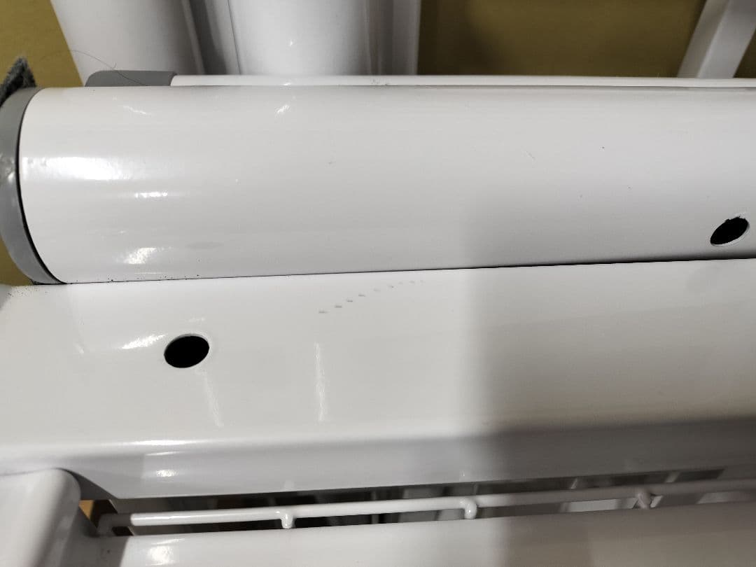 【千葉市花見川区引取限定】ROSTEM 階段付きパイプロフトベッド ホワイト