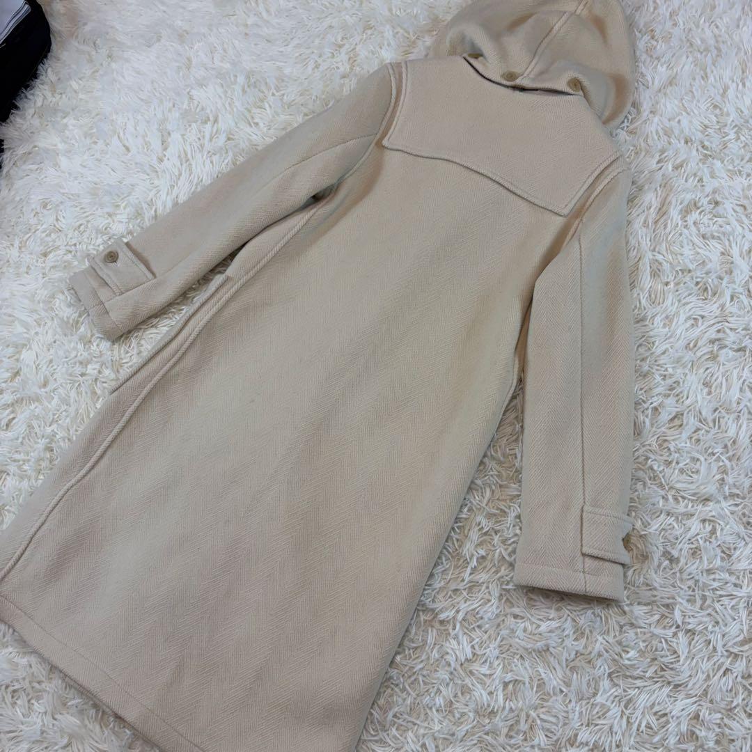 グローバーオールGALERIE VIE ダッフルコート　アイボリー　ヘリンボーン