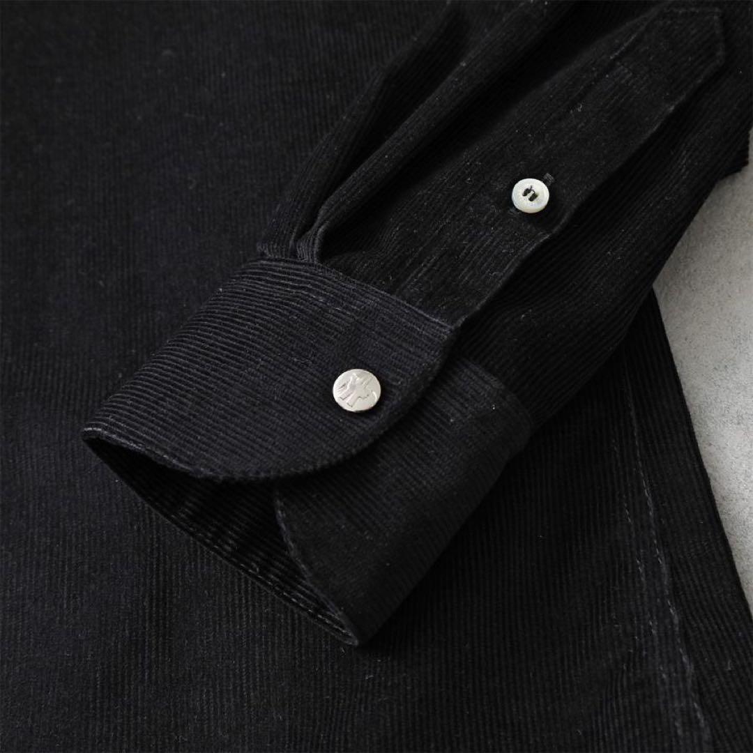 今年購入 MONCLER モンクレール コーデュロイ ブラック ボタンシャツ