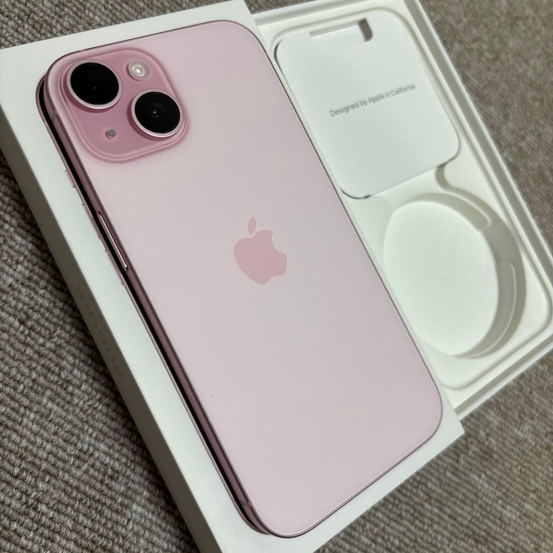 【美品】Apple iPhone15 128GB ピンク 本体