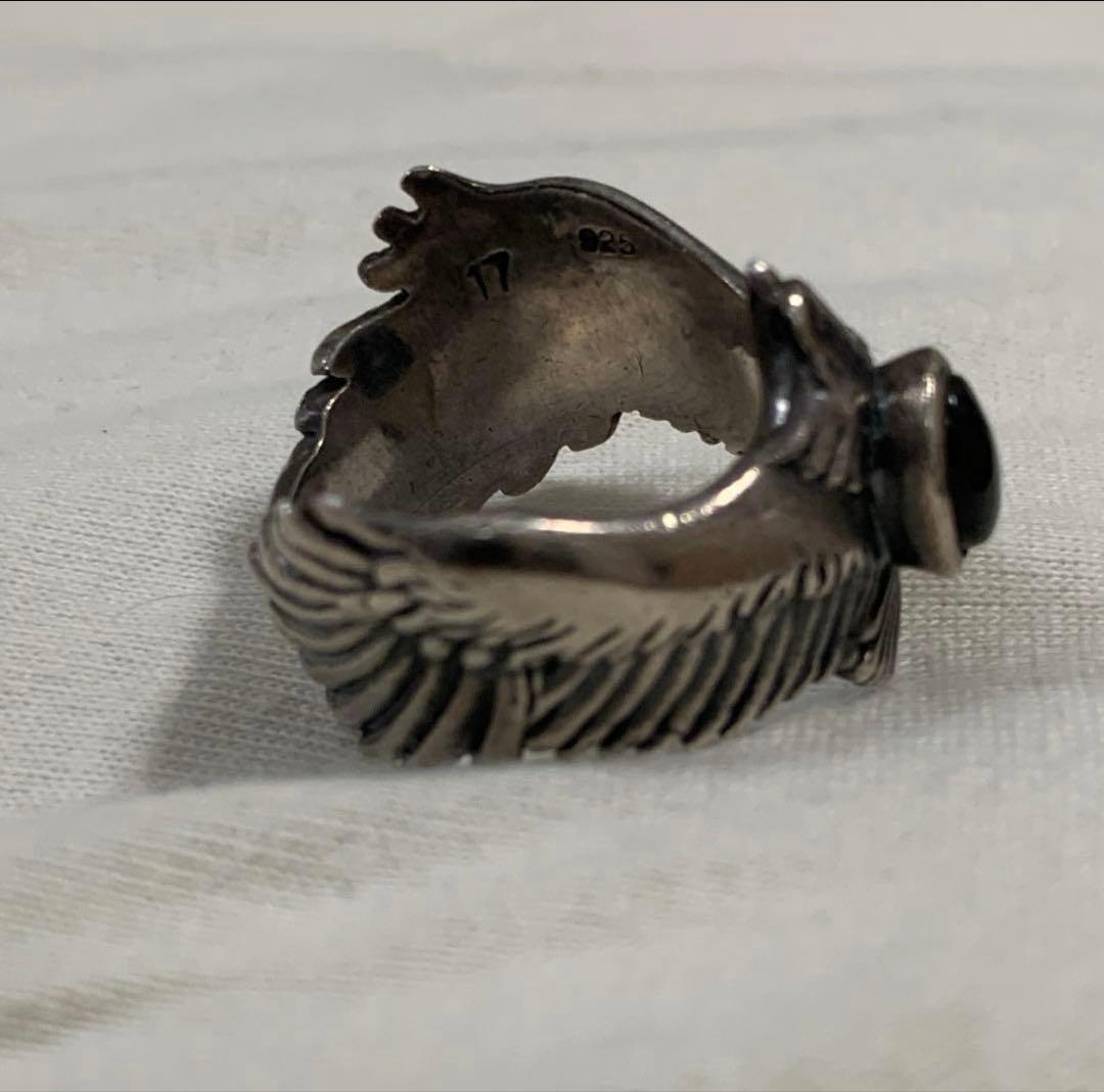 サードSAADイーグル　シルバーリングレア　天然石 16号