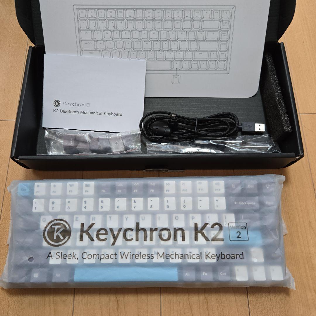 Keychron K2 (V2) White LED(赤軸・英語配列)