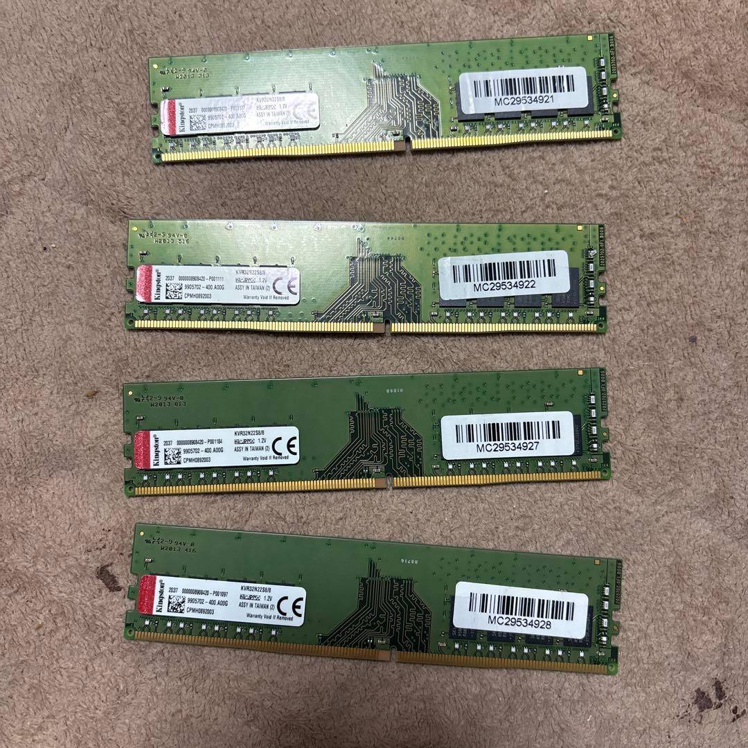 donguri1005 　8GB DDR4 メモリ 4枚とグラボ