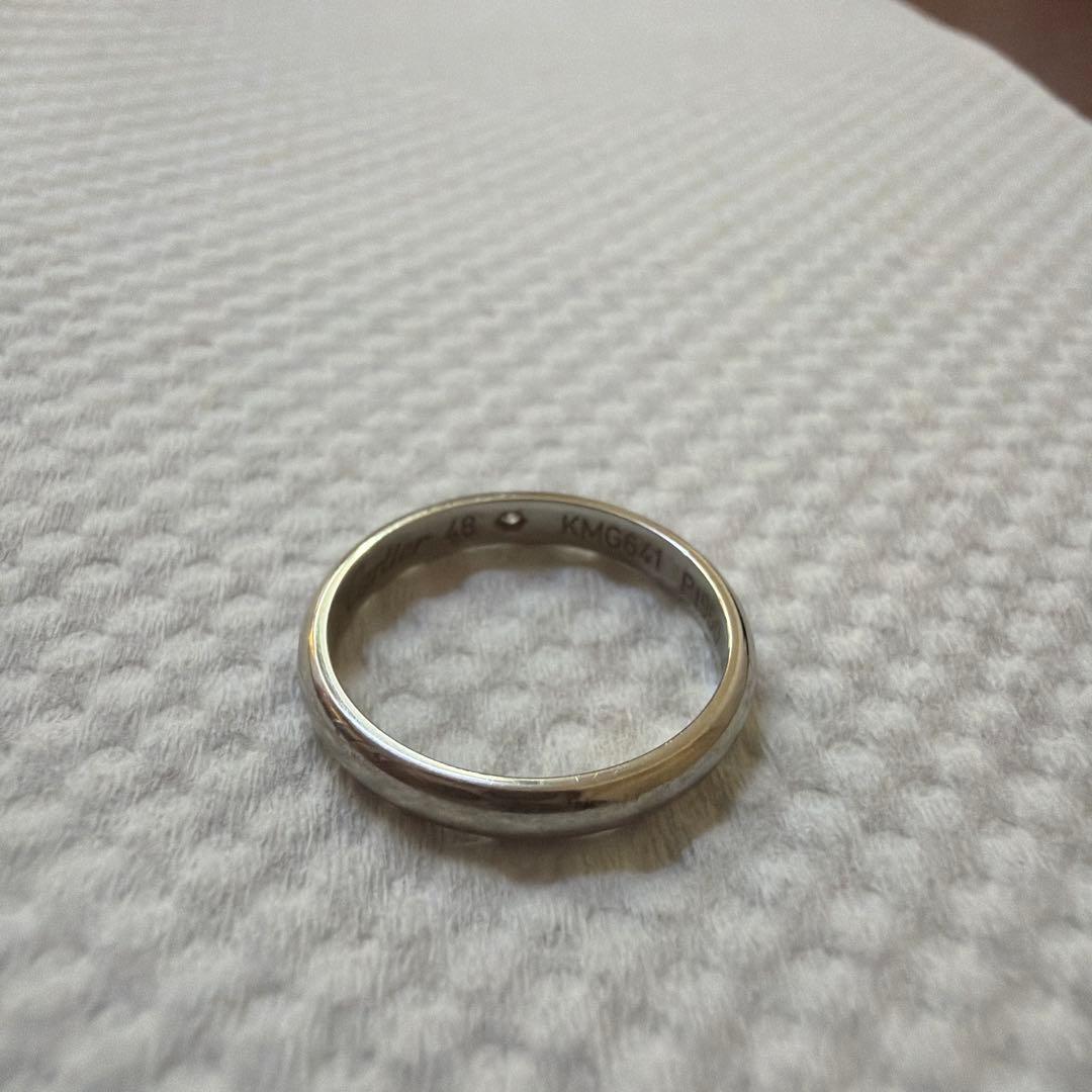 正規店購入 Cartier カルティエ プラチナダイヤリング 8号