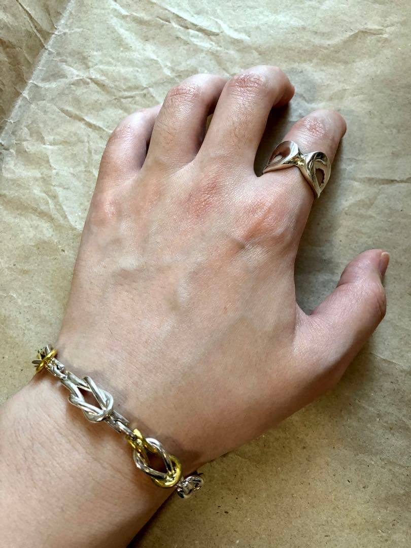 メキシコ製 old vintage 925 ノットリンク ブレスレット