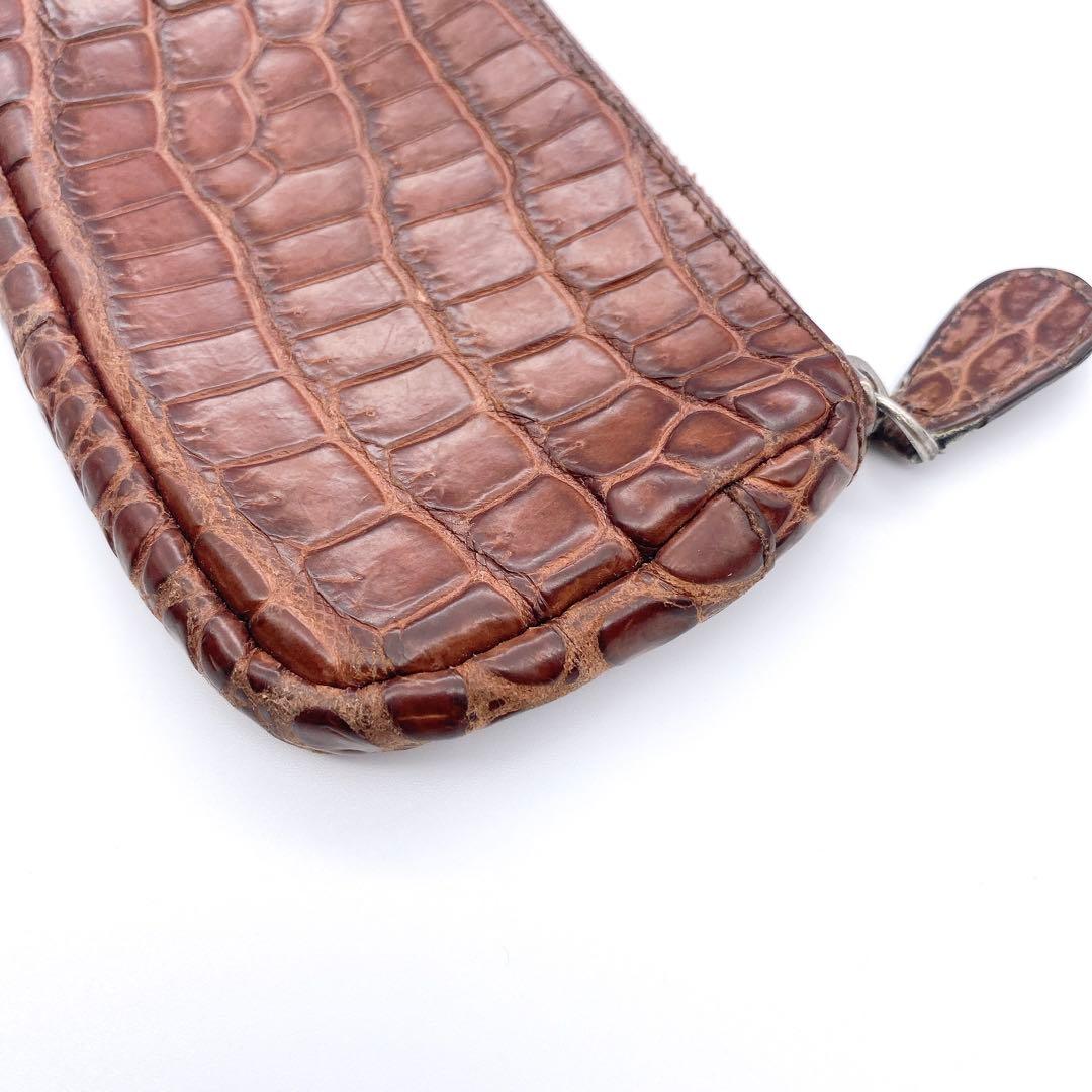 【激レア】BOTTEGA VENETA ボッテガ クロコダイル ケース 茶