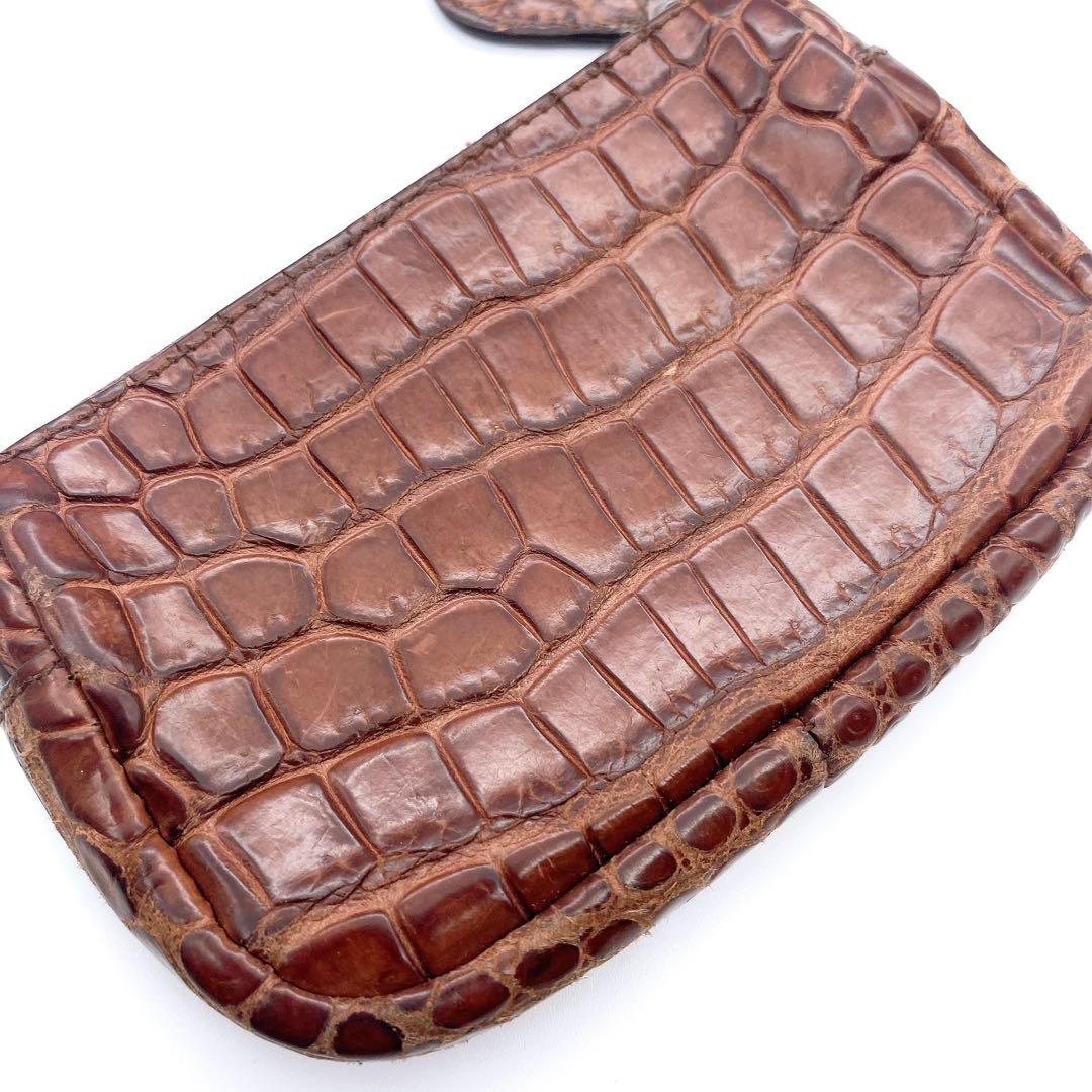 【激レア】BOTTEGA VENETA ボッテガ クロコダイル ケース 茶