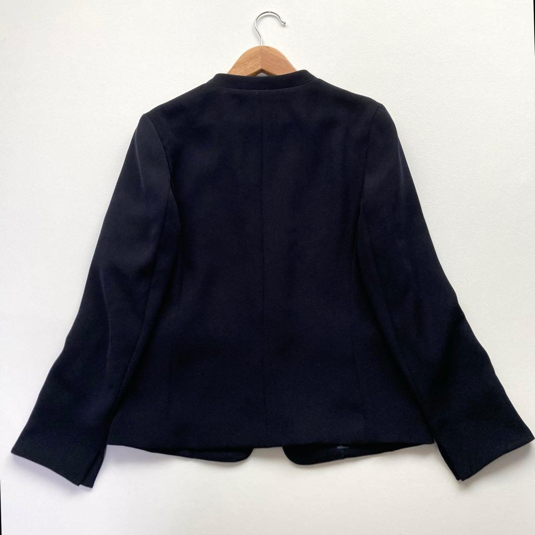 美品 ユナイテッドアローズ パンツスーツセットアップ 濃紺 36 洗える 伸縮性