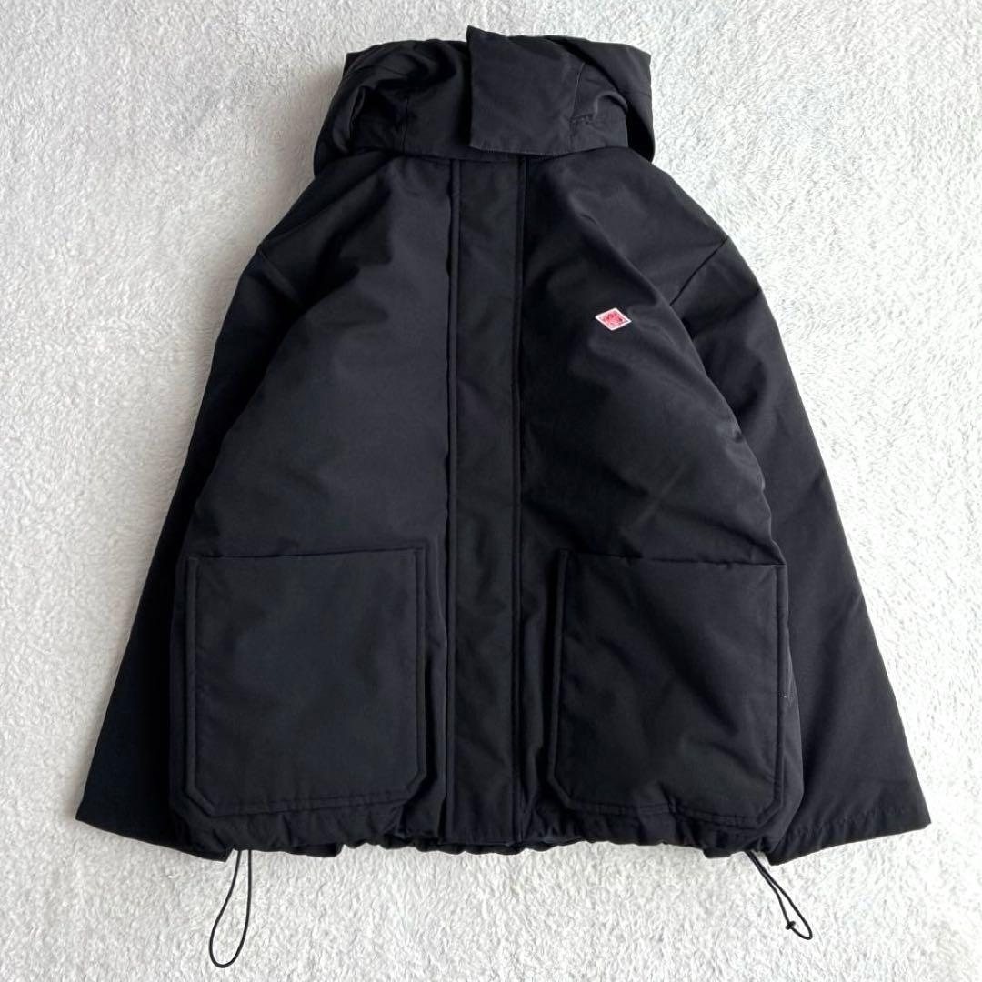 美品 ダントン Bshop 撥水 フード付き ダウンジャケット 黒 レディース