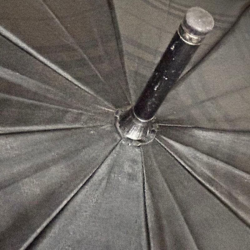 美品 バーバリー BURBERY 長傘 黒無地 裏ベージュバーバリーノバチェック