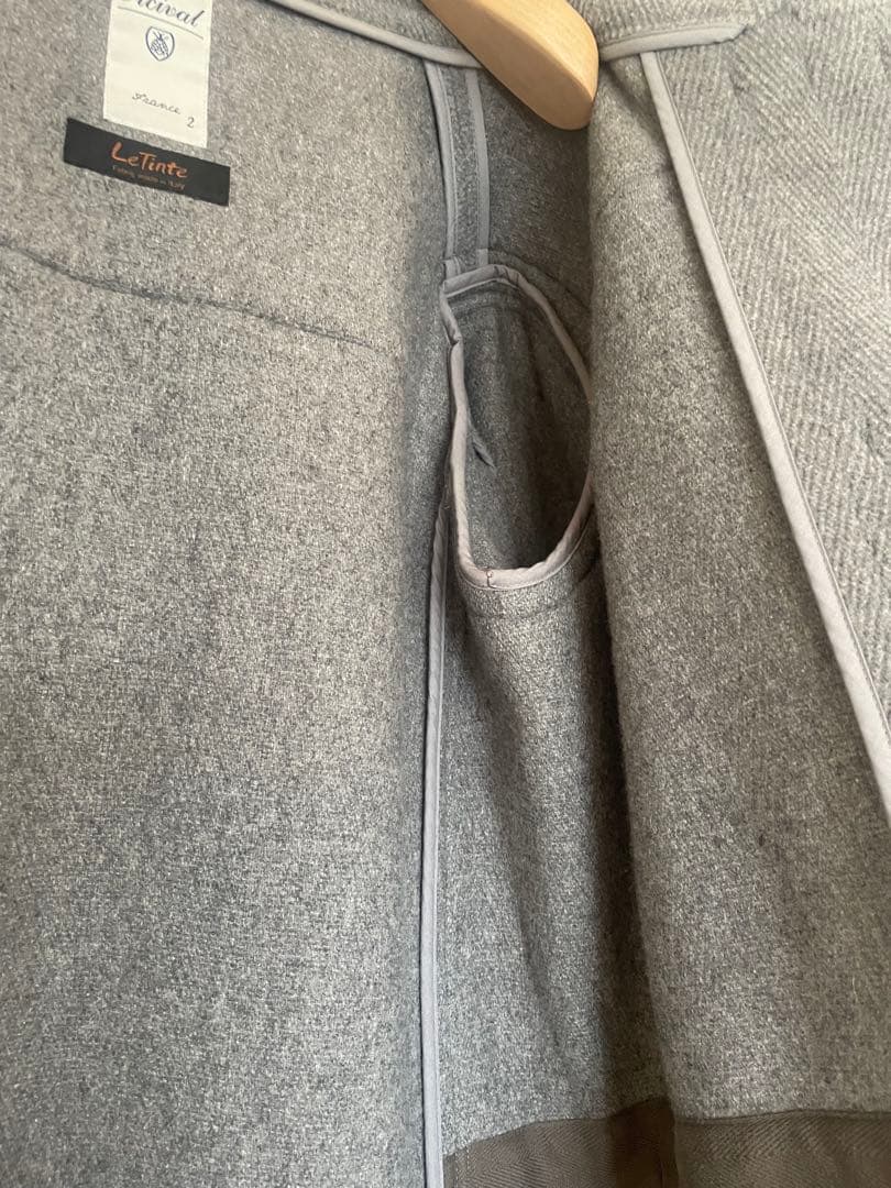 【希少サイズ】ORCIVAL ダッフルコート グレー　2