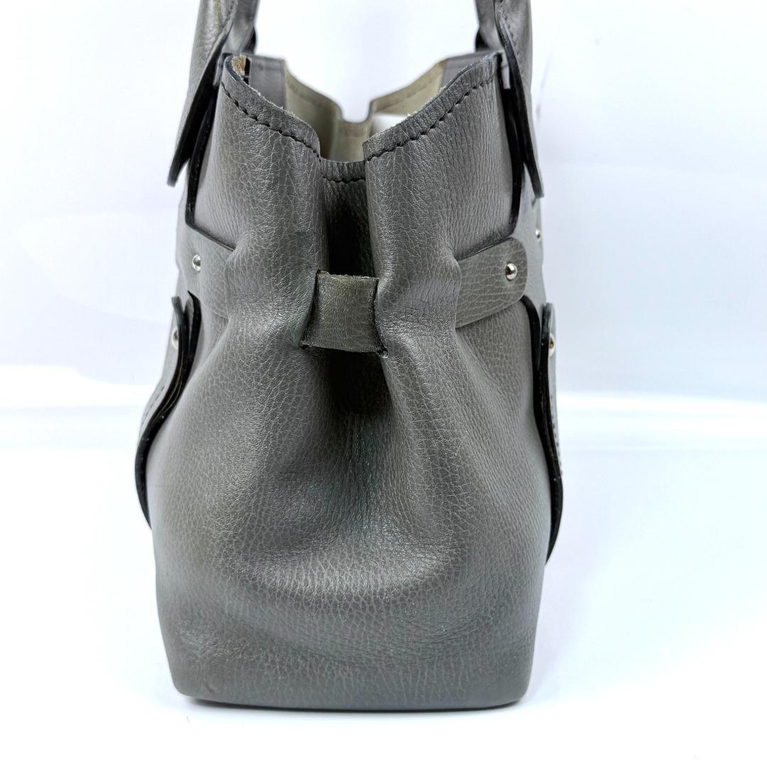 フェラガモ トートバッグ レザー ショルダー A4 肩掛け グレー