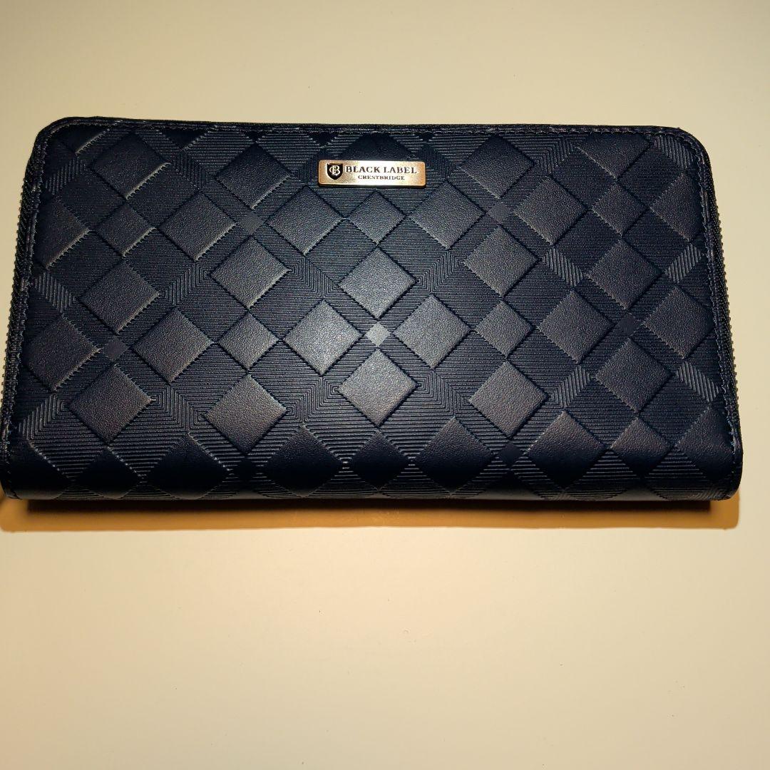 BLACK LABEL CRESTBRIDGE 長財布 ネイビー