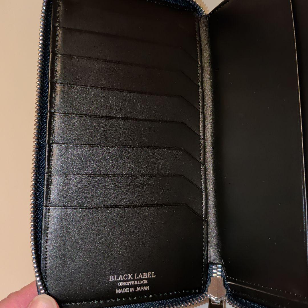 BLACK LABEL CRESTBRIDGE 長財布 ネイビー