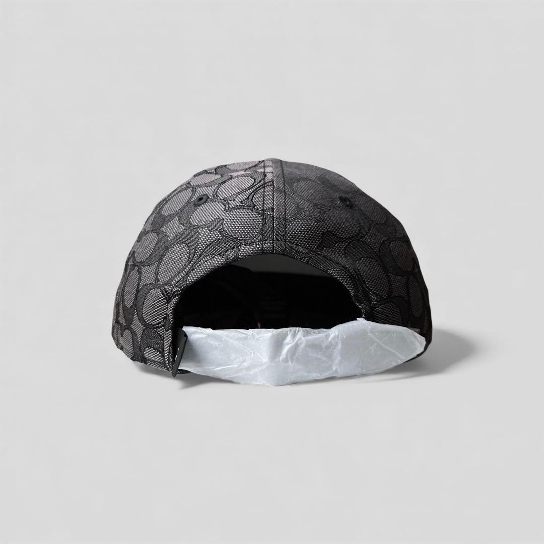 現行モデル 未使用品 コーチ キャップ シグネチャー ハット 帽子 ブラック