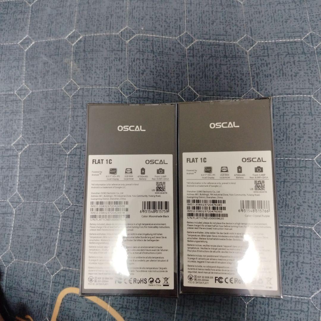 OSCAL FLAT 1C 月影黒・晶瑩紫 32GBsimフリー