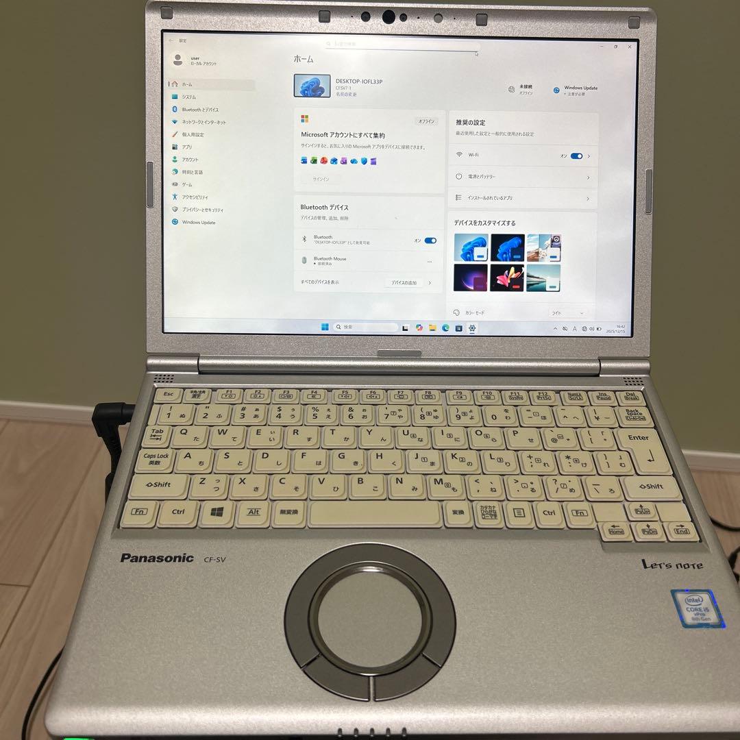 Panasonic CF-SV ノートPC シルバー