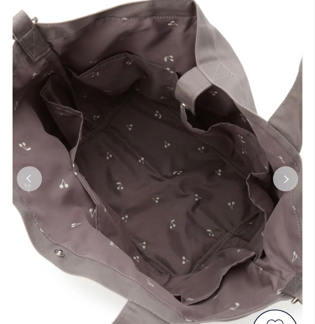 ジェラート ピケ　ママバッグ➕ショルダーポーチセット　ライトグレー