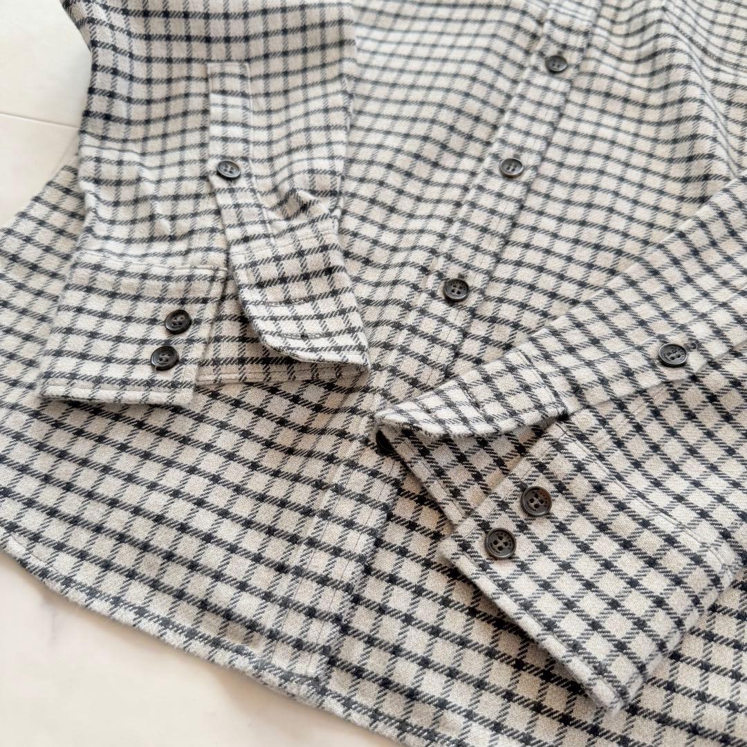 美品★マックスマーラ バージンウールケーブルニットセーター チェックシャツ 2点