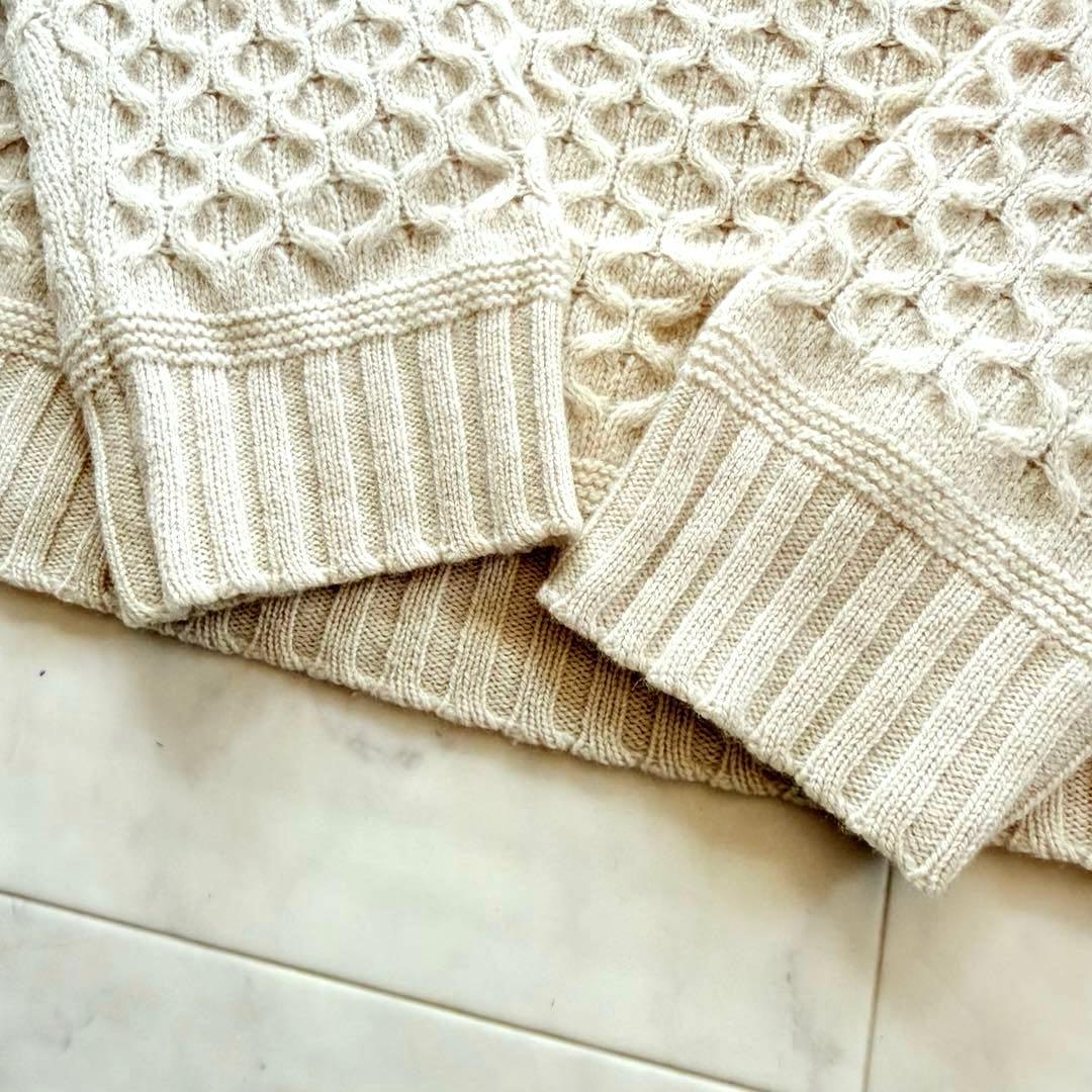 美品★マックスマーラ バージンウールケーブルニットセーター チェックシャツ 2点