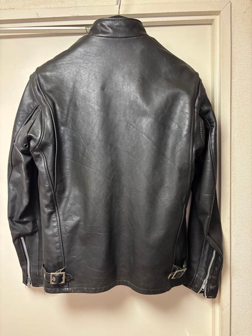 Schott ブラック レザージャケット 36