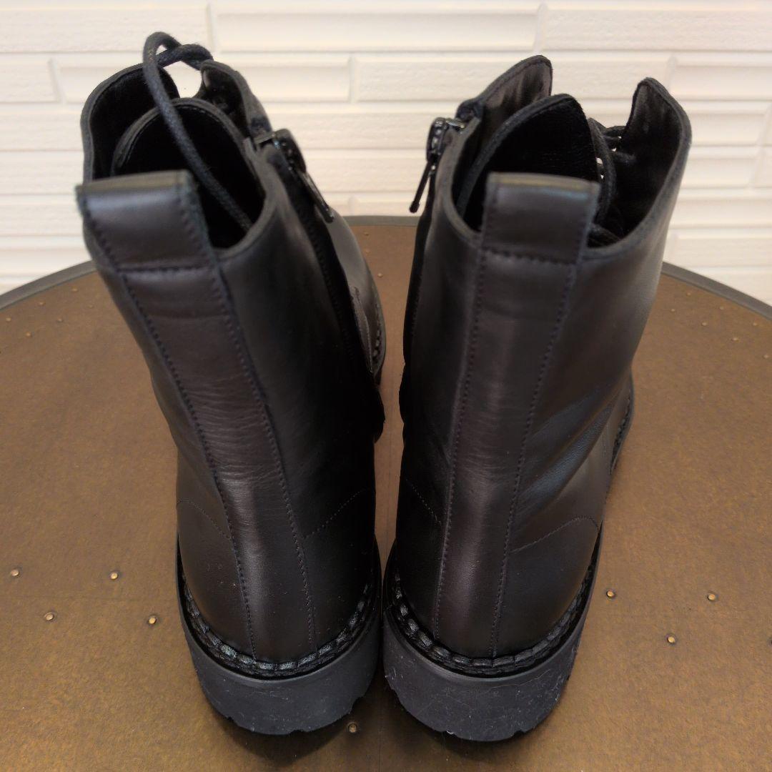 人気完売✨FABIO RUSCONI レースアップブーツ サイドジップ 38号