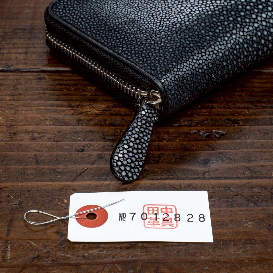 ガルーシャ 実物撮影 スティングレイ 長財布 スティングレー ラウンドファスナー