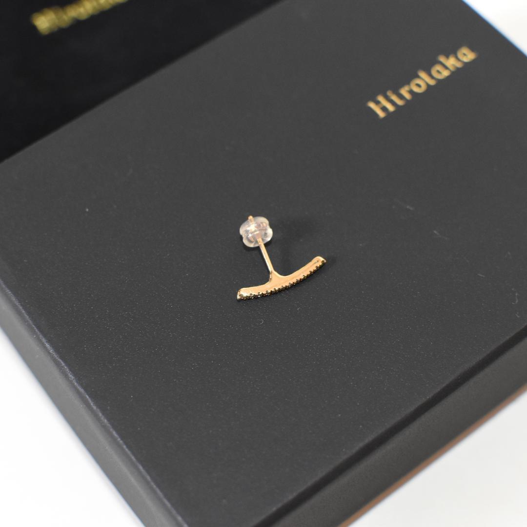 ■ Hirotaka ■ヒロタカ　 ショートバーダイヤモンド ピアス　　片耳